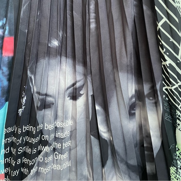 Beautiful Halo street fashion cool girl printed midi a-line skirt, women’s. - Picture 7 of 9